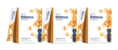 Unicity Balance Natural Orange Flavor Fiber Supplement Drink Mix - 30 Stick Packs