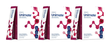 Unicity Unimate Raspberry Pomegranate Flavor Yerba Mate Energy Drink Mix - 30 Stick Packs